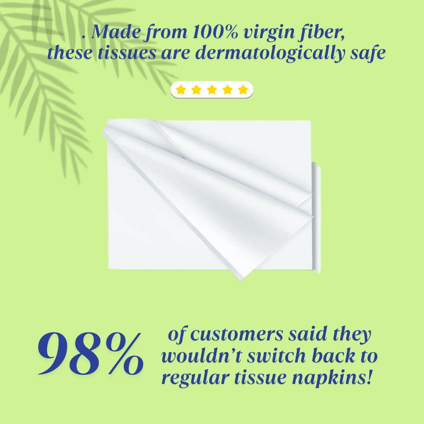 RnG Hygiene Ultra-Soft 2-Ply Facial Tissue, Skin friendly, 100% virgin fiber and absorbent