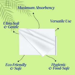 RnG Hygiene Tissue Napkins - absorbent, soft, gentle, versatile and eco-friendly