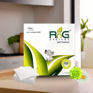 RnG Hygiene Tissue Napkins 27 cm x 27 cm - Soft, Durable & Absorbent, 60 Pulls Per Pack