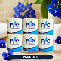 RnG Hygiene 2-Ply Toilet Roll Pack of 6