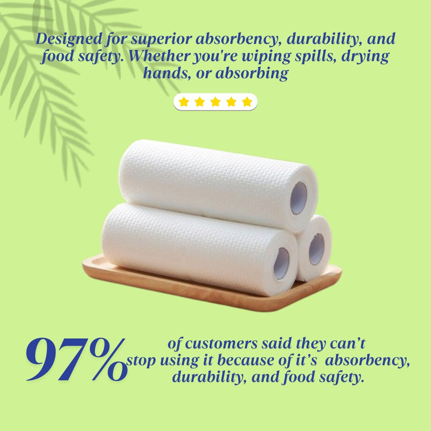 RnG Hygiene Kitchen Roll - highly absorbent, durable and food-safe